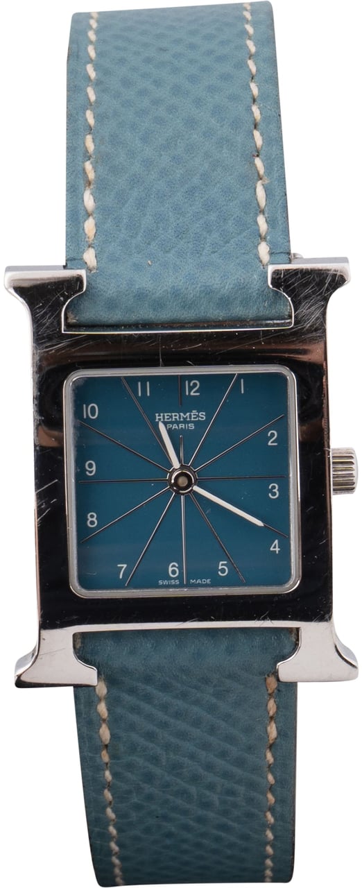 Hermès Silver Tone Heure H Women Watch Divers
