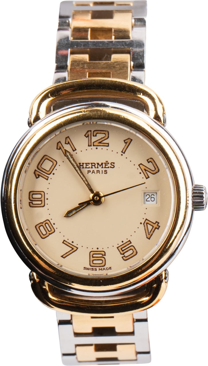 Hermès Hermès Bicolor Pullman 682128 Women Watch Goud
