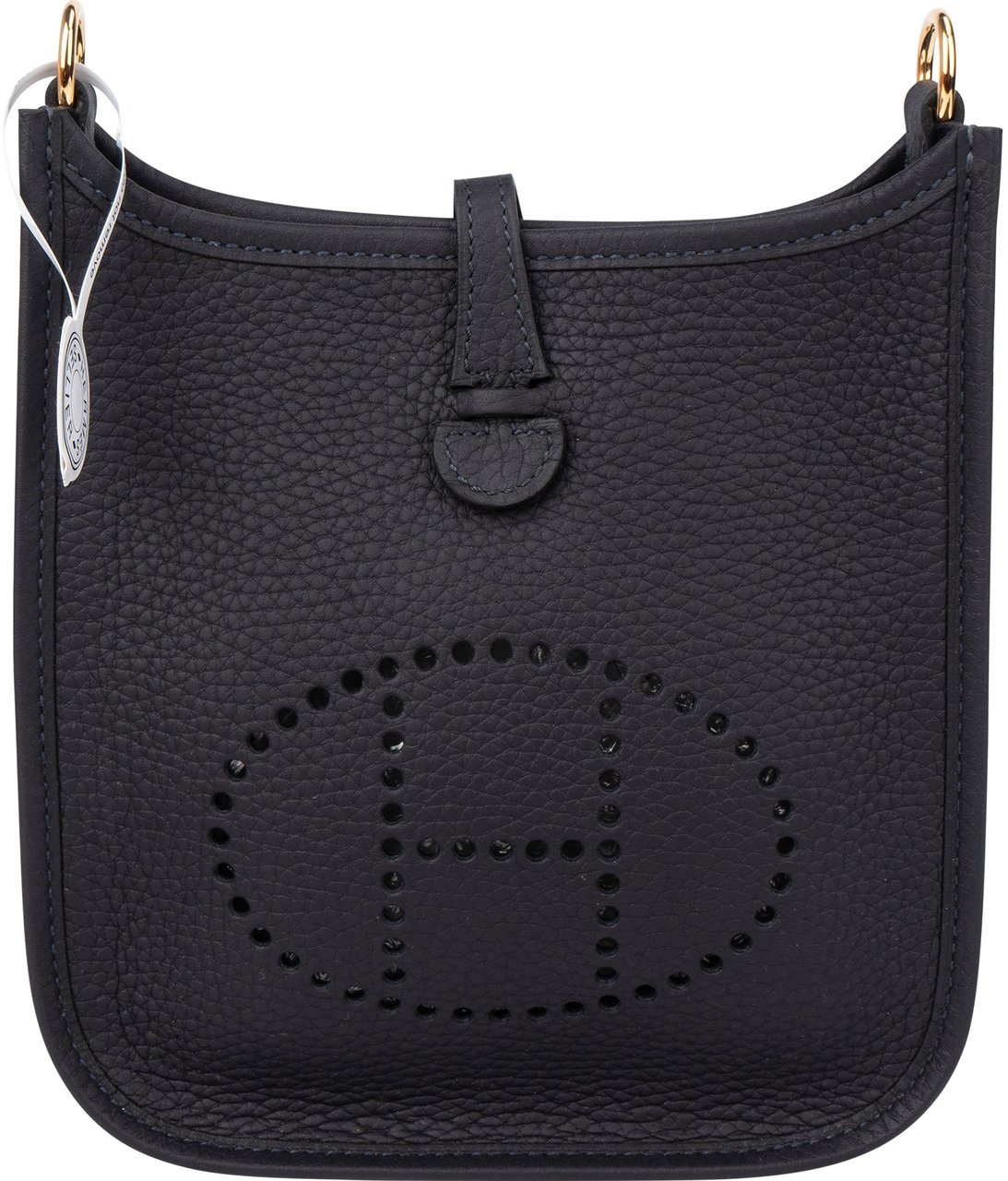 Hermès Hermès Clemence Leather Evelyne 16 Crossbody Bag Blauw