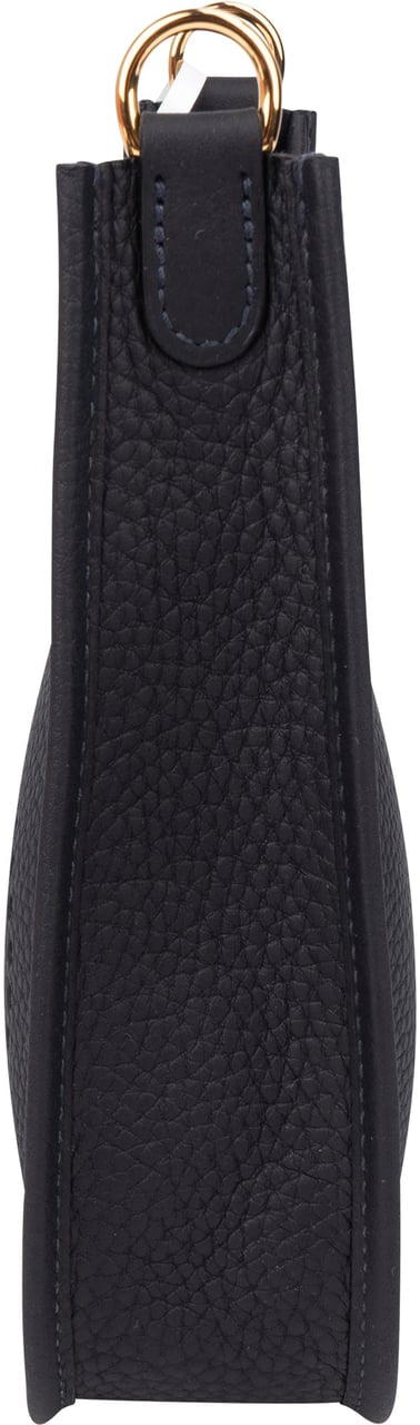 Hermès Hermès Clemence Leather Evelyne 16 Crossbody Bag Blauw