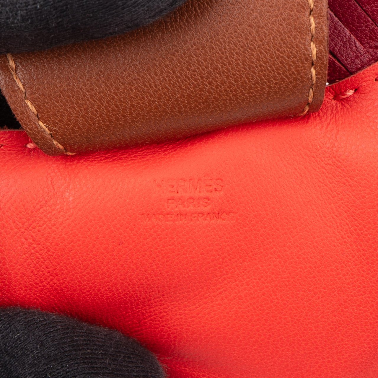 Hermès Hermès Tricolor Leather Rodeo GM Pendant Divers