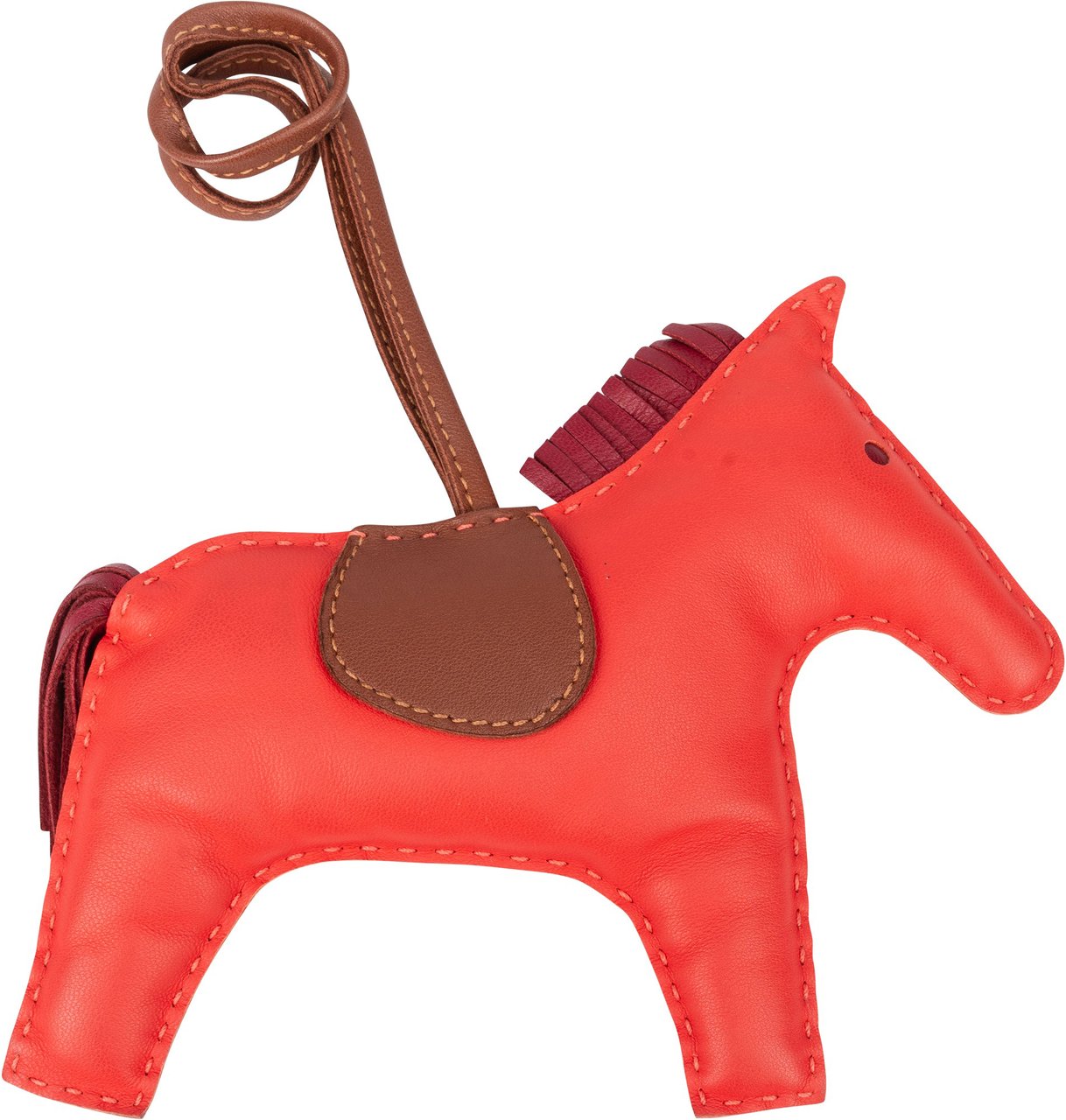 Hermès Hermès Tricolor Leather Rodeo GM Pendant Divers