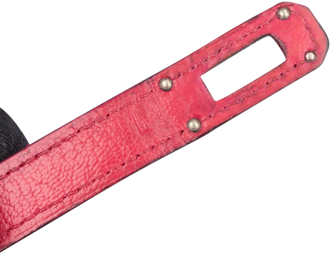 Hermès Pink Leather Palladium Kelly Wallet Rood