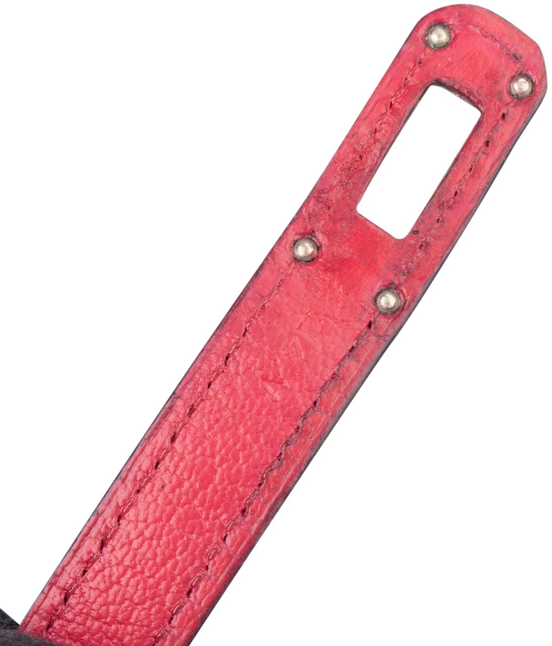 Hermès Pink Leather Palladium Kelly Wallet Rood