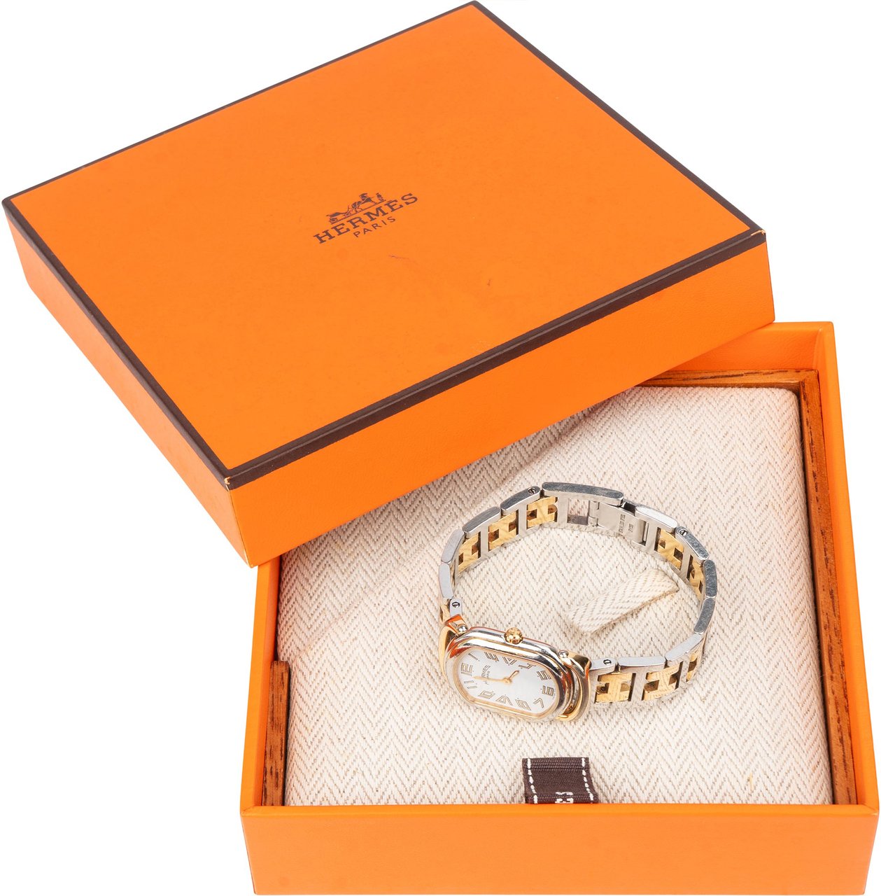 Hermès Hermès Bicolor White Dial Rallye RA1.240 Women Watch Divers