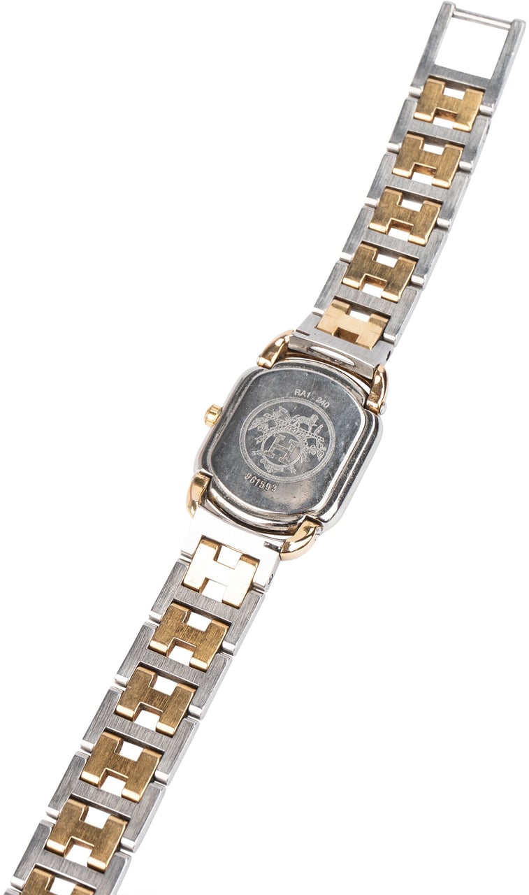 Hermès Hermès Bicolor White Dial Rallye RA1.240 Women Watch Divers