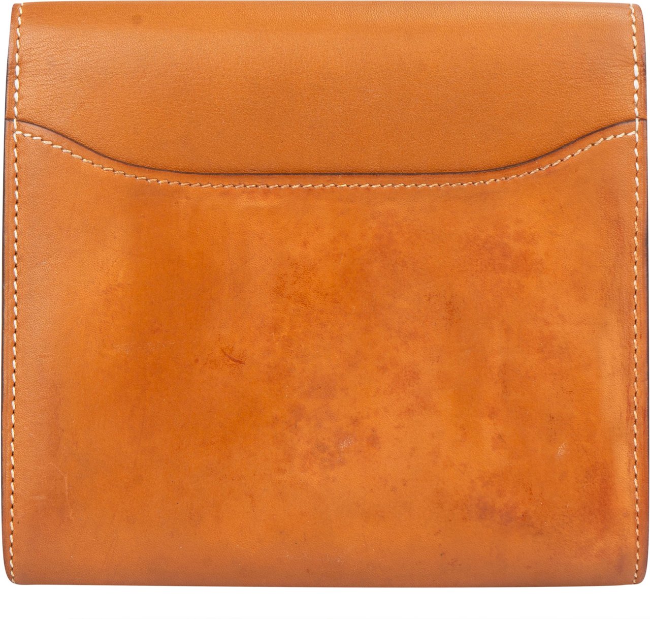Hermès Hermès Natural Leather Compact Constance Wallet Bruin