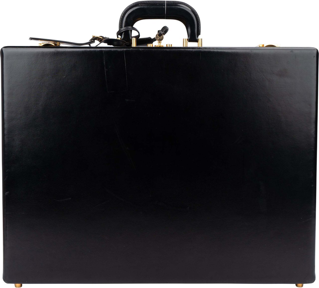 Hermès Hermès Black Boxcalf Briefcase Aktenkoffer Zwart