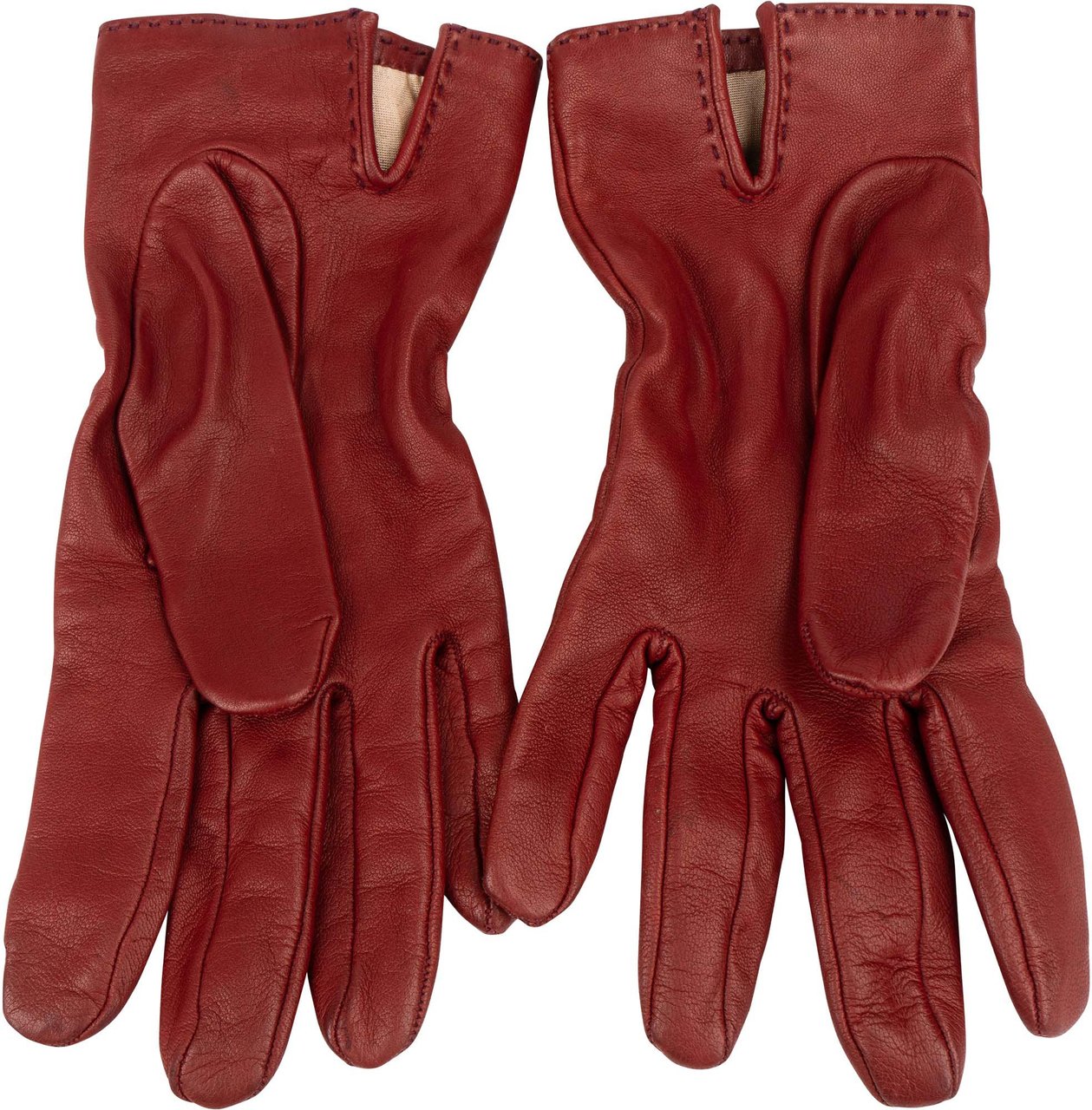 Hermès Hermès Bordeaux Leather Kelly Gloves Divers