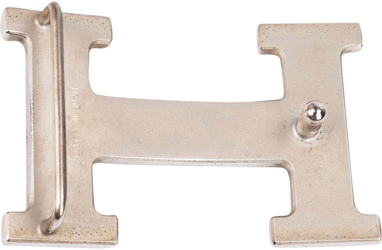 Hermès Hermès Reversible Leather H Belt (80) Zwart