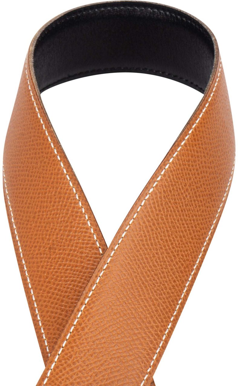 Hermès Hermès Reversible Leather H Belt (65) Zwart