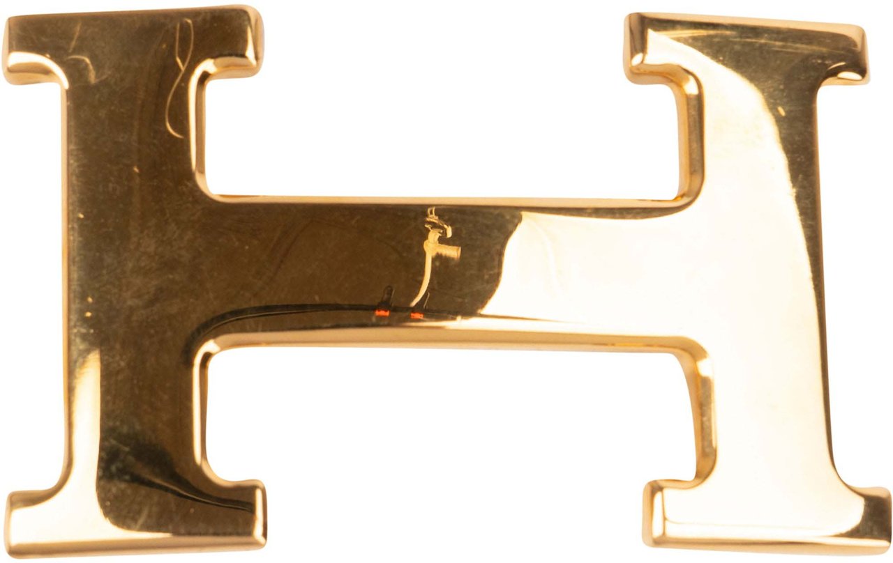 Hermès Hermès Reversible Leather H Belt (65) Zwart