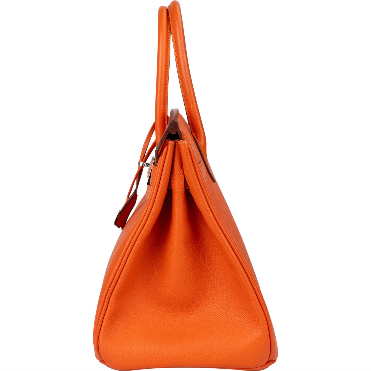 Hermès Hermès Orange Epsom Leather Palladium Birkin 30 Handbag Oranje