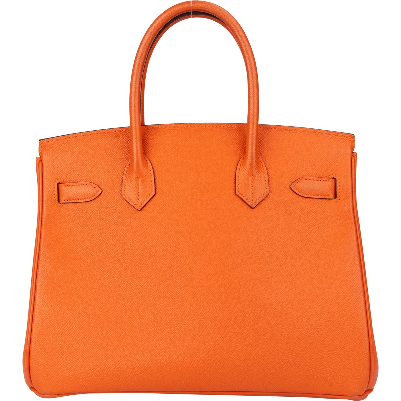 Hermès Hermès Orange Epsom Leather Palladium Birkin 30 Handbag Oranje