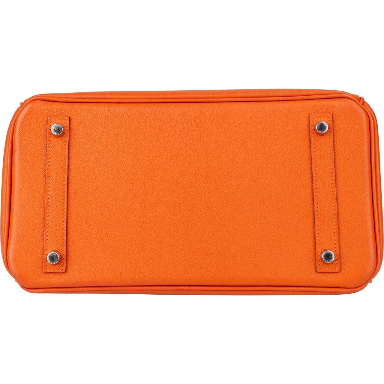 Hermès Hermès Orange Epsom Leather Palladium Birkin 30 Handbag Oranje
