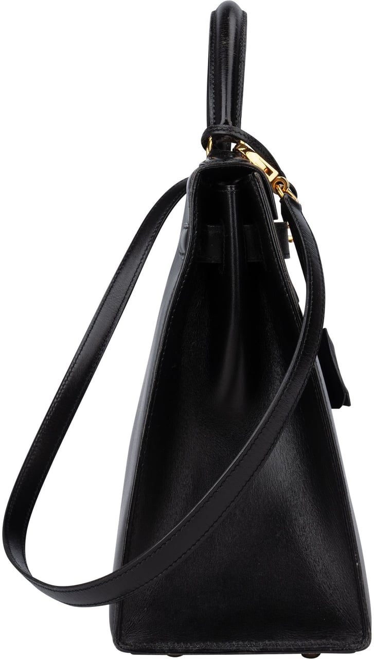 Hermès Hermès Noir Boxcalf Kelly 32 Handbag Zwart