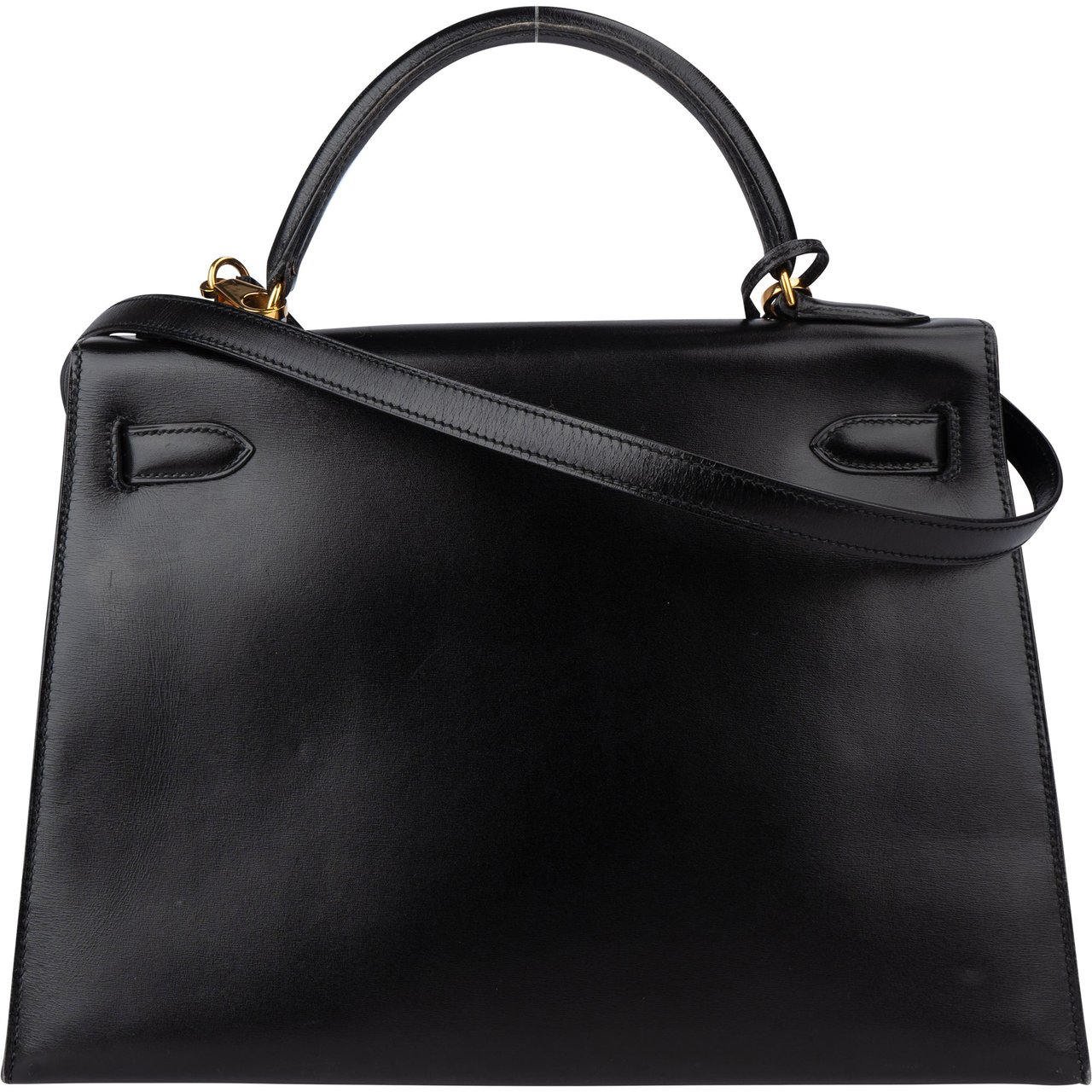 Hermès Hermès Noir Boxcalf Kelly 32 Handbag Zwart