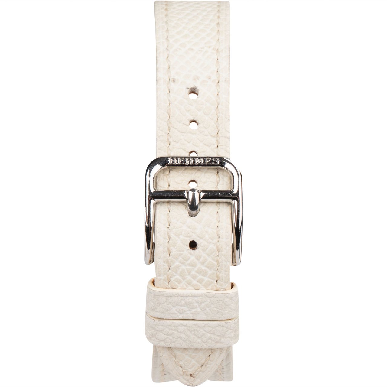 Hermès Hermès Silver Tone Diamons Arceau PM AR5.230 Women Watch Zilver