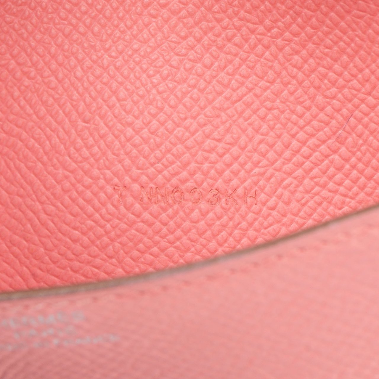 Hermès Pink Epsom Leather Constance Wallet Roze