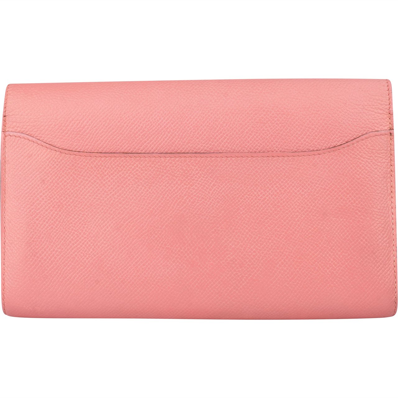 Hermès Pink Epsom Leather Constance Wallet Roze