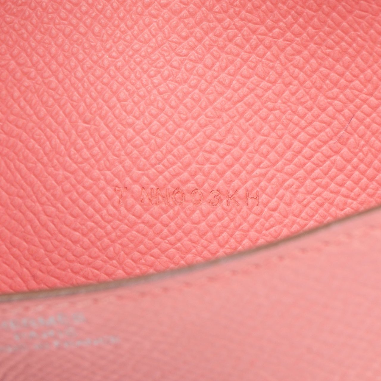 Hermès Hermès Pink Epsom Leather Constance Wallet Rood