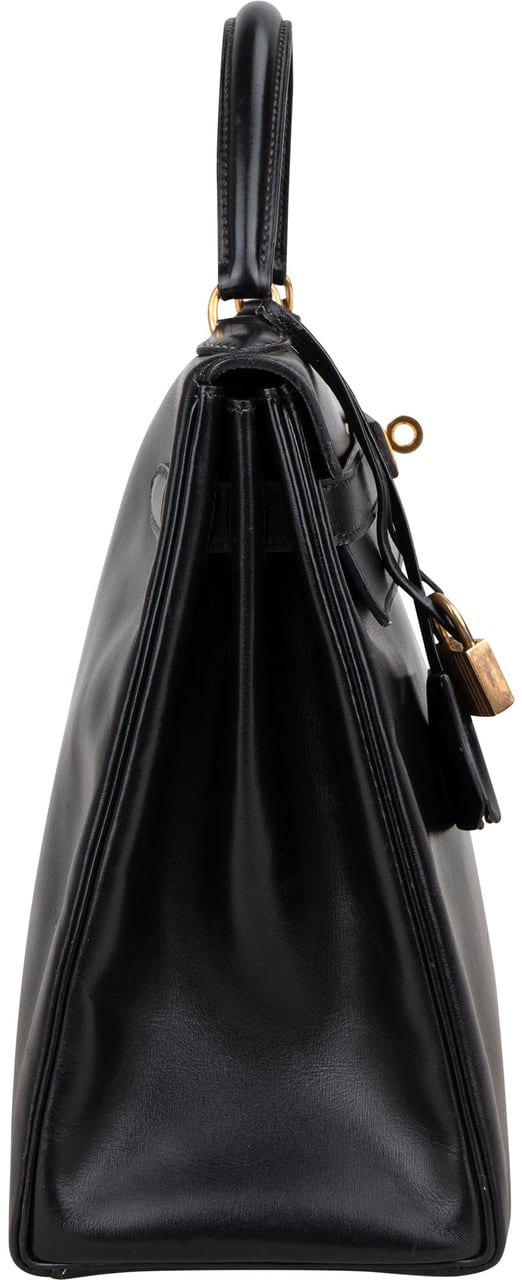 Hermès Hermès Noir Boxcalf Kelly 32 Handbag Zwart