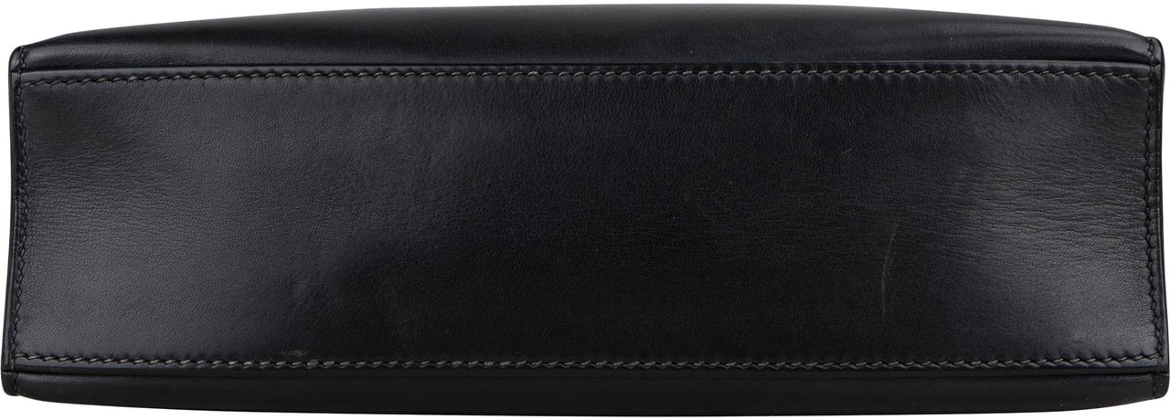 Hermès Hermès Noir Swift Leather Kelly Pochette Handbag Zwart