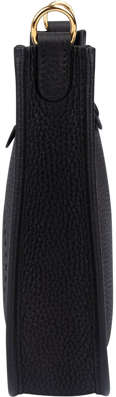 Hermès Hermès Clemence Leather Evelyne 16 Crossbody Bag Zwart