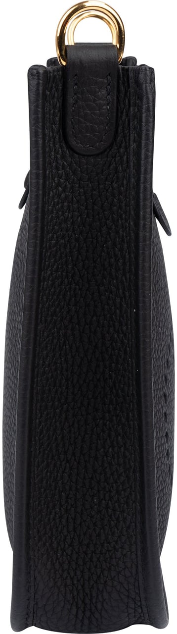 Hermès Hermès Clemence Leather Evelyne 16 Crossbody Bag Zwart