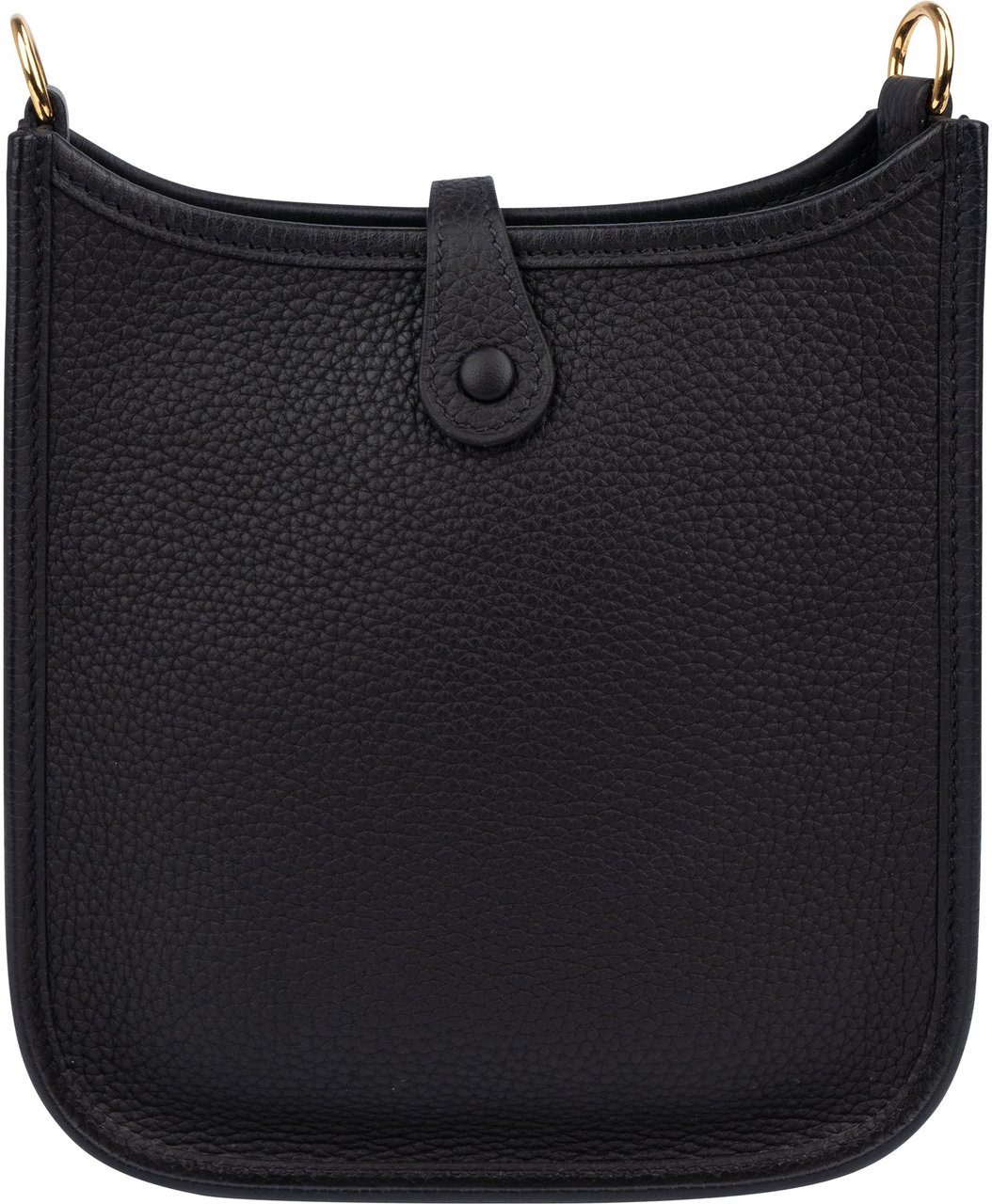 Hermès Hermès Clemence Leather Evelyne 16 Crossbody Bag Zwart