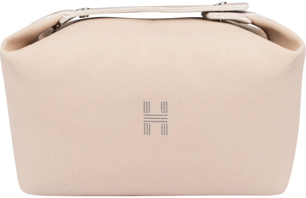 Hermès Hermès Classic Cotton Bride a Brac Vanity Handbag Small Beige