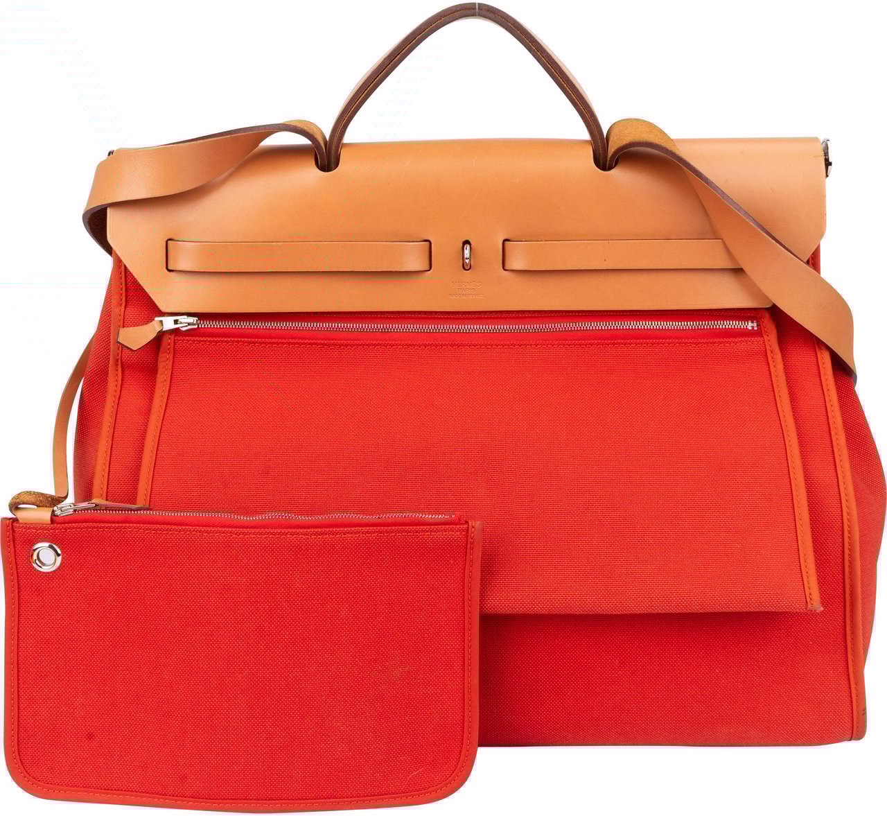Hermès Hermès Classic Cotton Herbag 39 Handbag Rood
