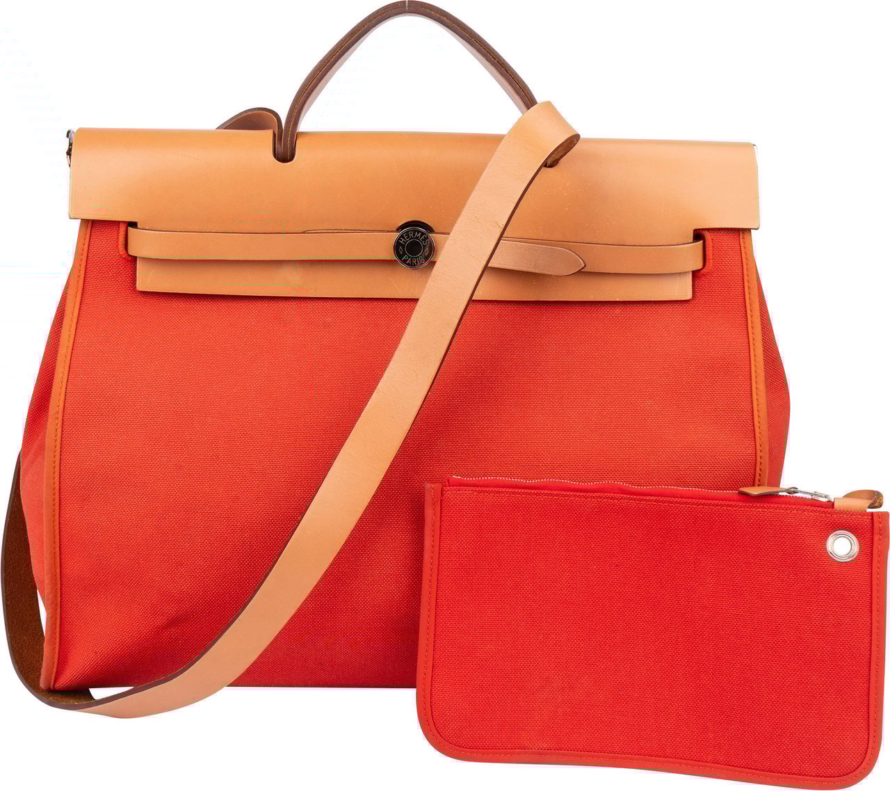 Hermès Hermès Classic Cotton Herbag 39 Handbag Rood