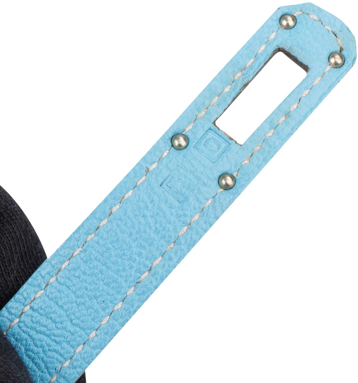 Hermès Hermès Bleu Leather Palladium Kelly Wallet Blauw