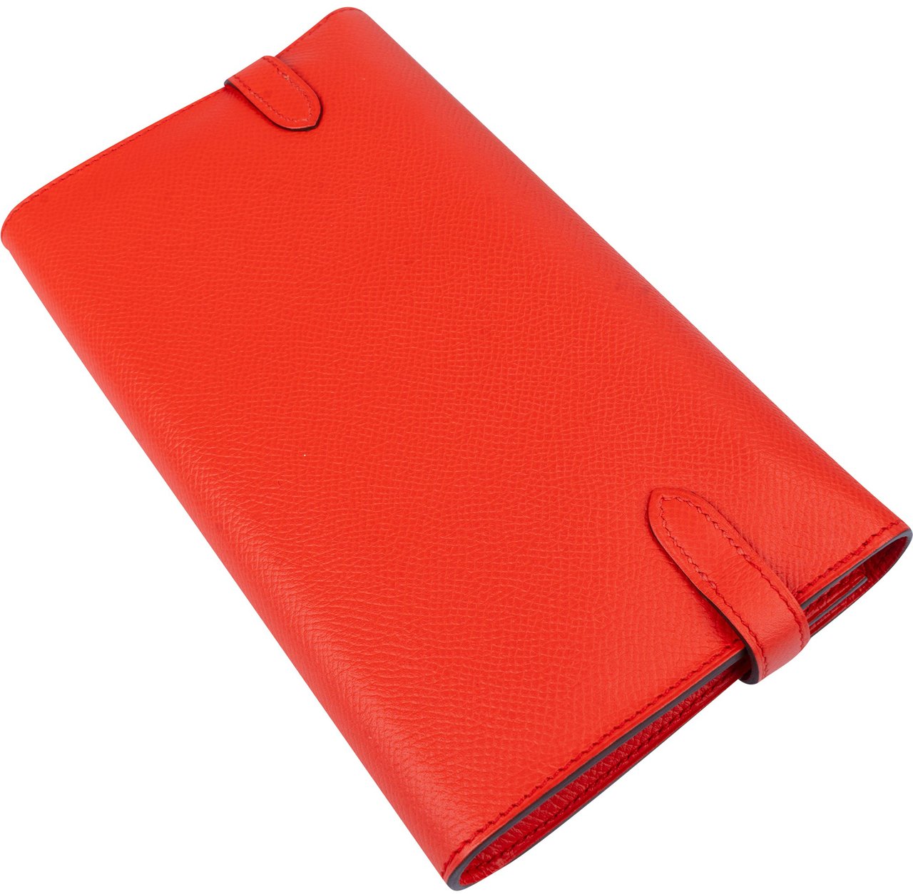 Hermès Orange Epsom Leather Kelly Wallet Oranje
