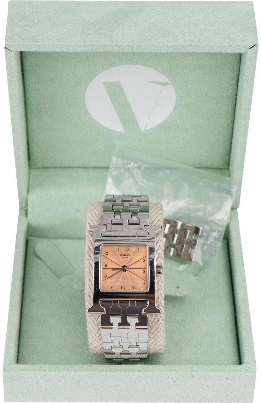 Hermès Hermès Silver Tone Heure HH-1210 Women Watch Zilver