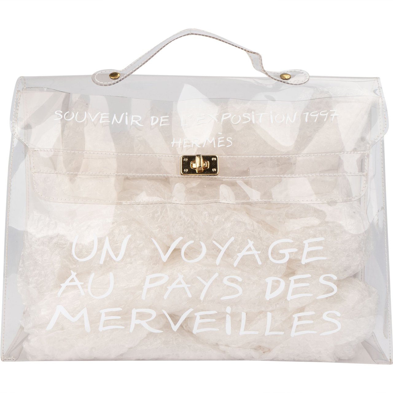 Hermès Hermès Transparent Souvenir 1997 Kelly Handbag Divers