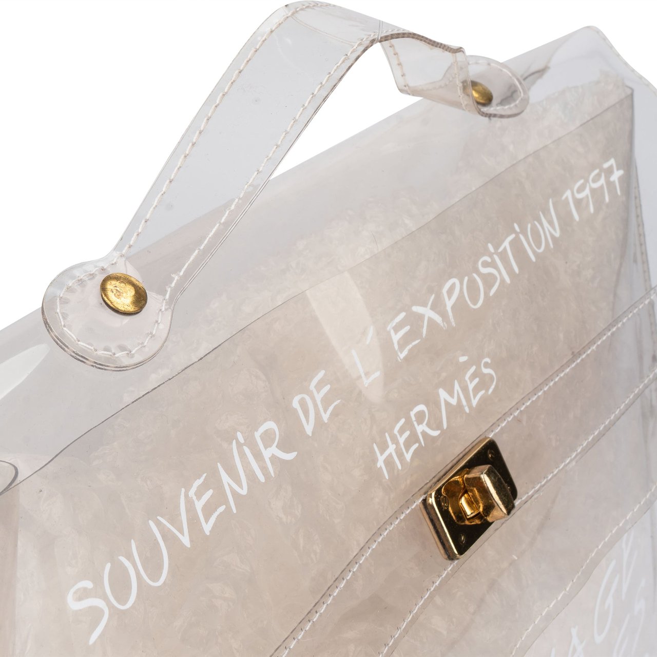 Hermès Hermès Transparent Souvenir 1997 Kelly Handbag Divers