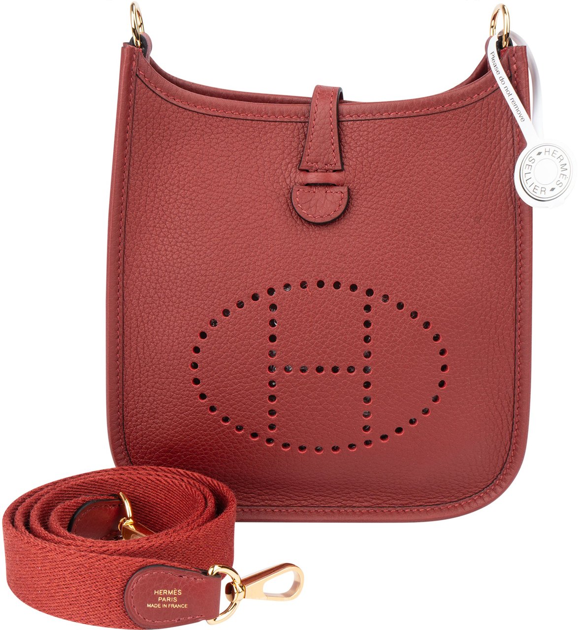 Hermès Hermès Clemence Leather Evelyne 16 Crossbody Bag Divers