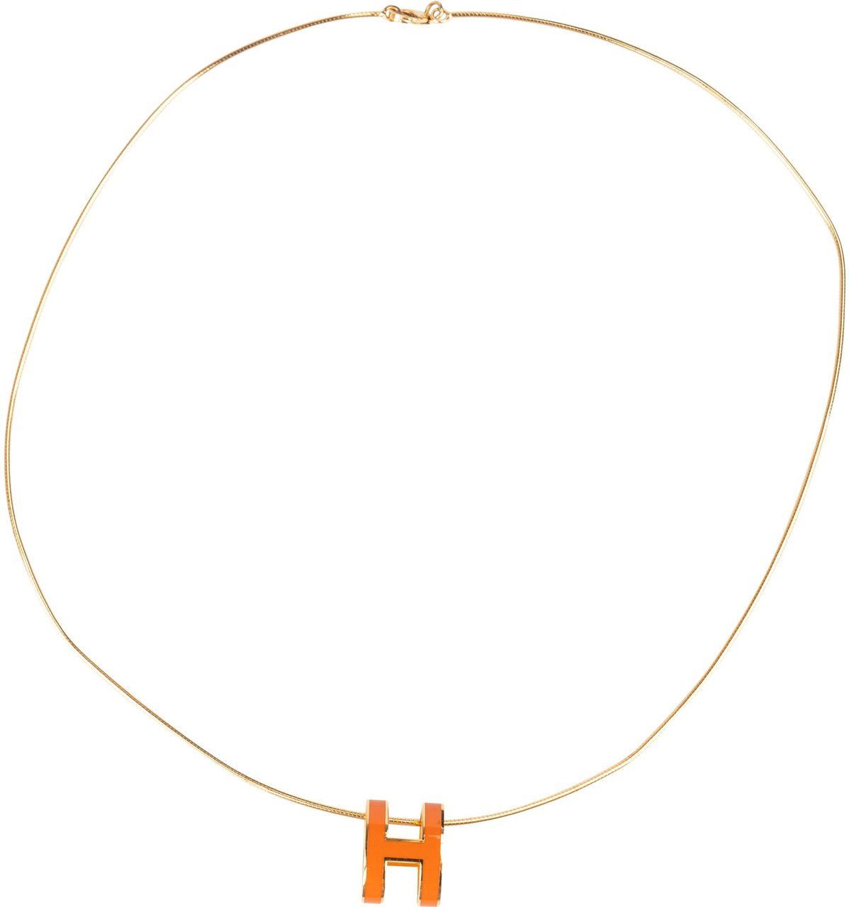 Hermès Hermès Golden Pop H Necklace Goud