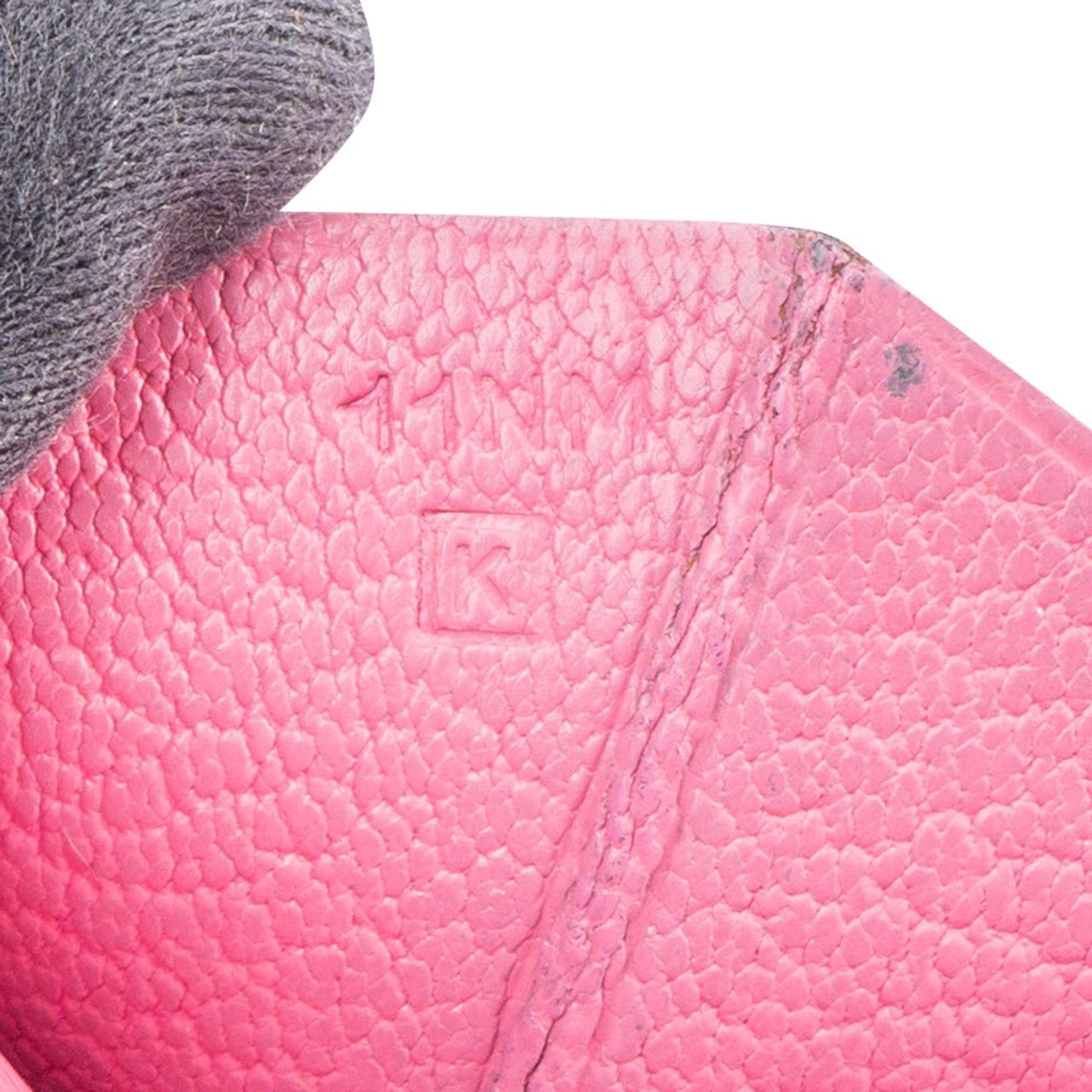 Hermès Hermès Pink Ostrich Bearn Soufflet Bifold Wallet Roze