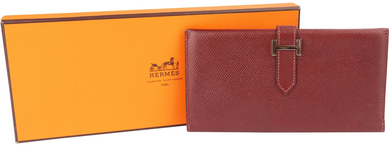 Hermès Hermès Epsom Leather Bearn Soufflet Bifold Wallet Divers