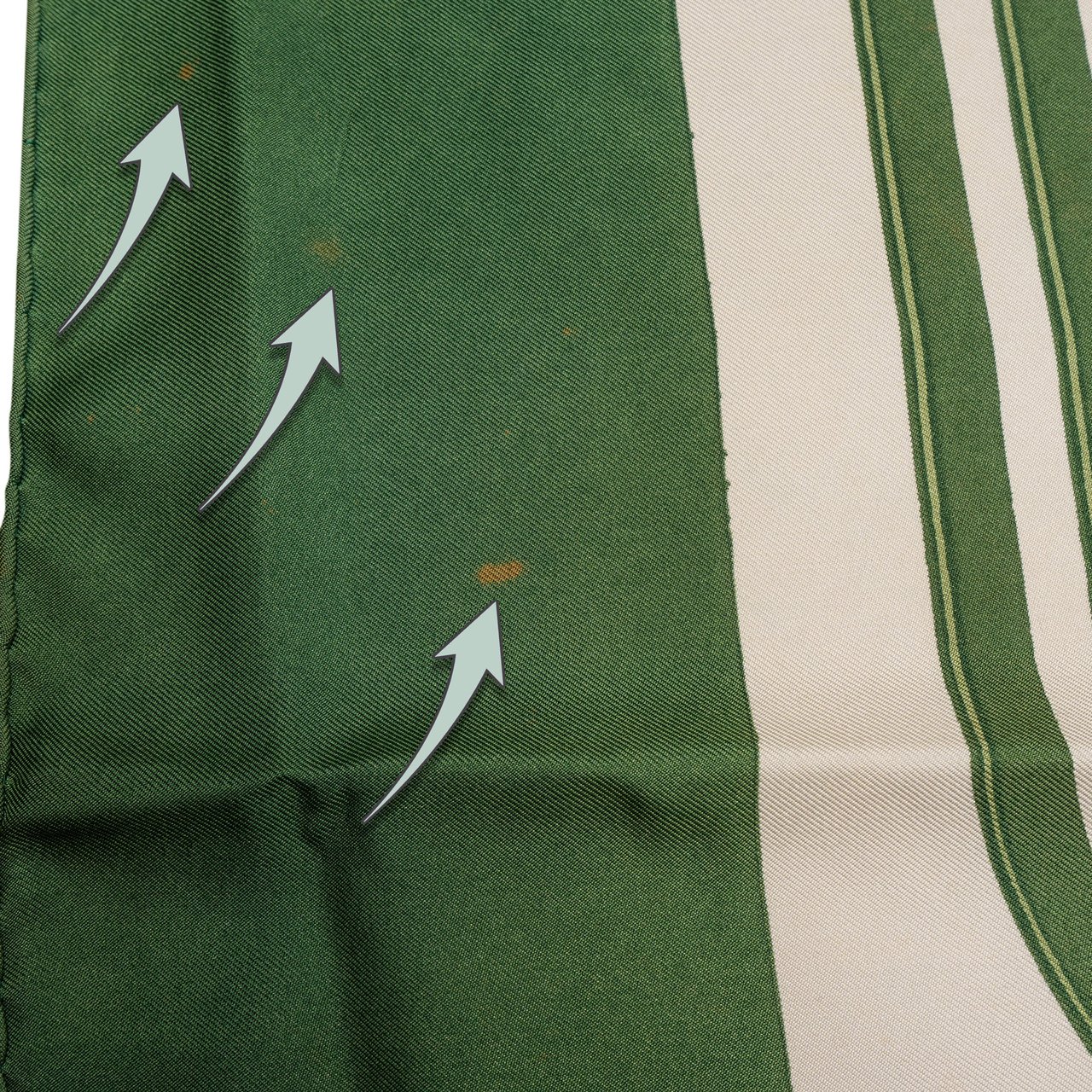 Hermès Hermès Classic "Brides de Gala" Silk Carre 90 Scarf Tuch Groen