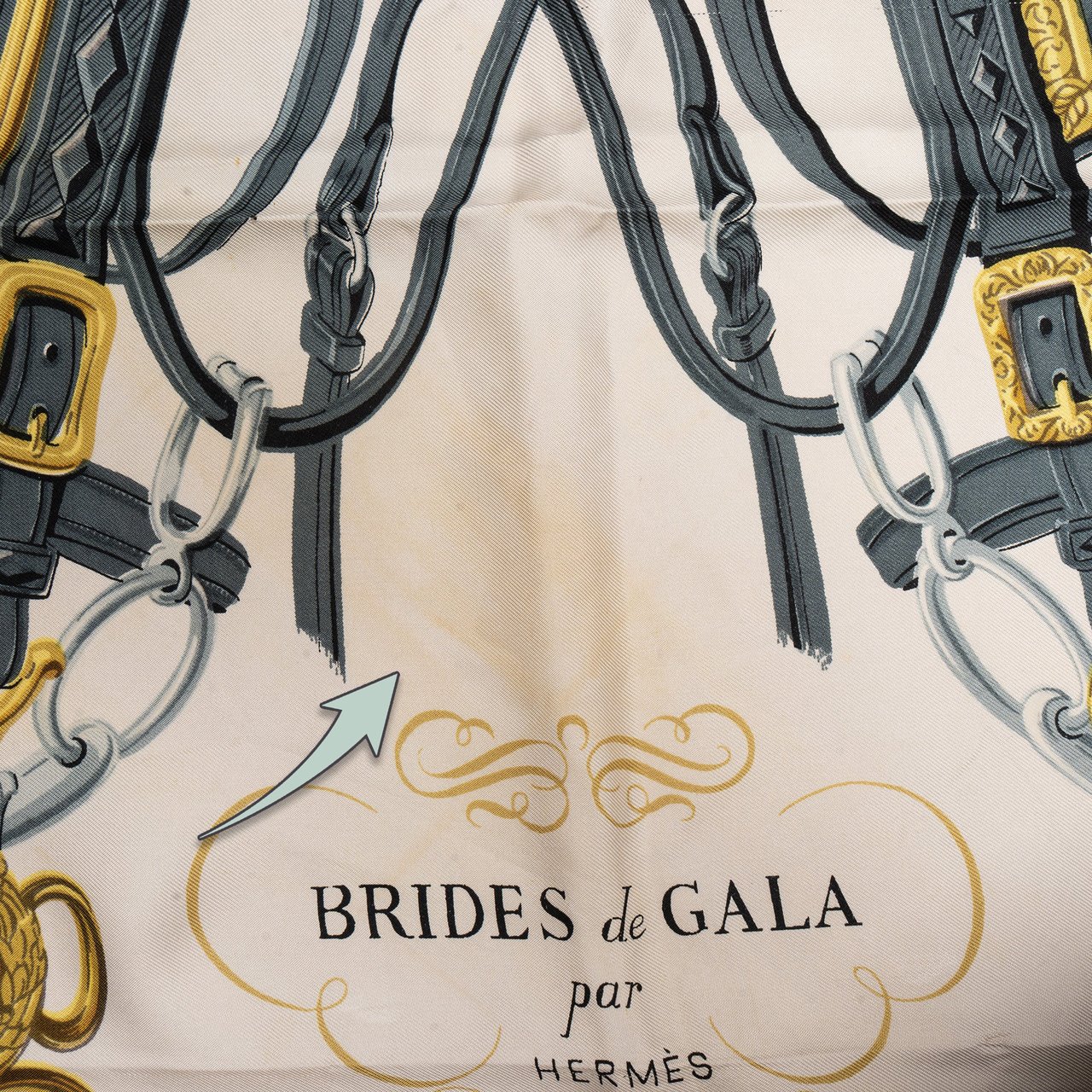 Hermès Hermès Classic "Brides de Gala" Silk Carre 90 Scarf Tuch Rood