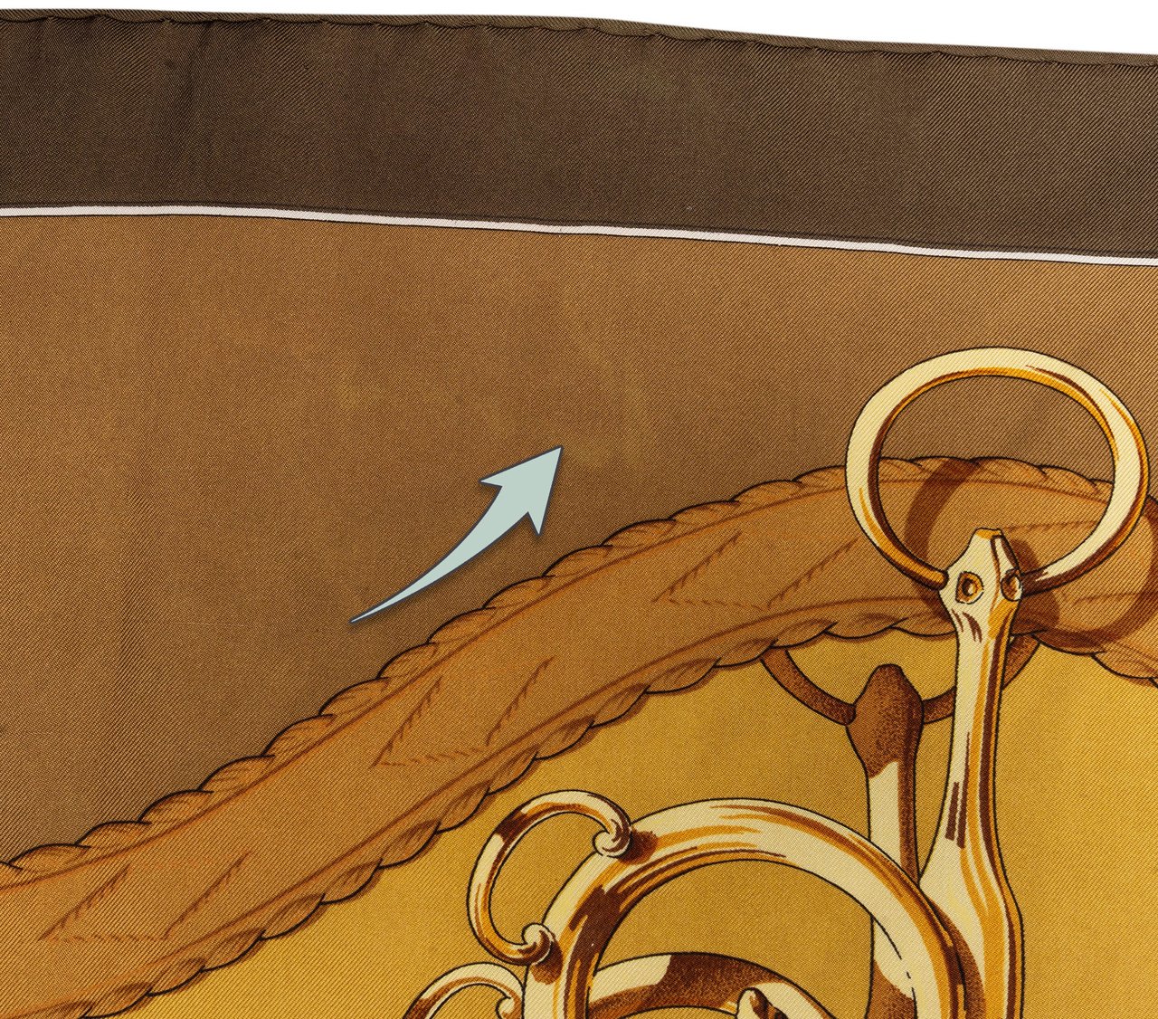 Hermès Classic "Profiles" Silk Carre 90 Scarf Tuch Bruin