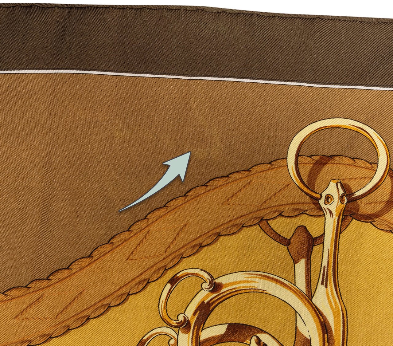 Hermès Hermès Classic "Profiles" Silk Carre 90 Scarf Tuch Bruin