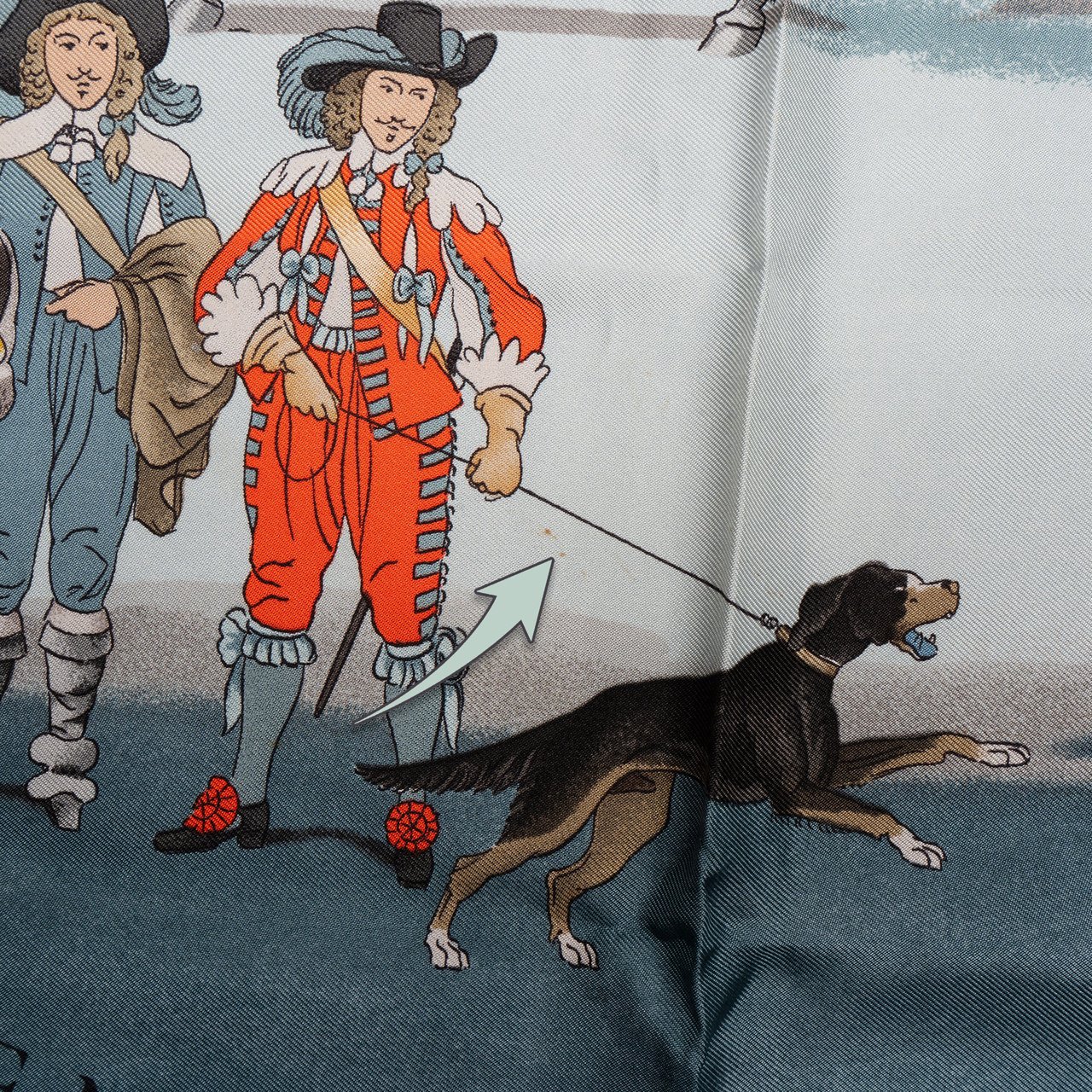 Hermès Hermès Classic "Presentation De Chevavx" Silk Carre 90 Scarf Tuch Blauw