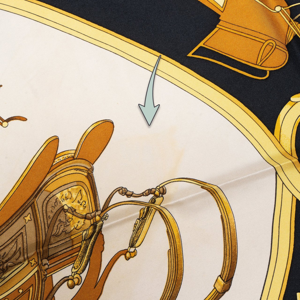 Hermès Hermès Classic "Springs" Silk Carre 90 Scarf Tuch Zwart