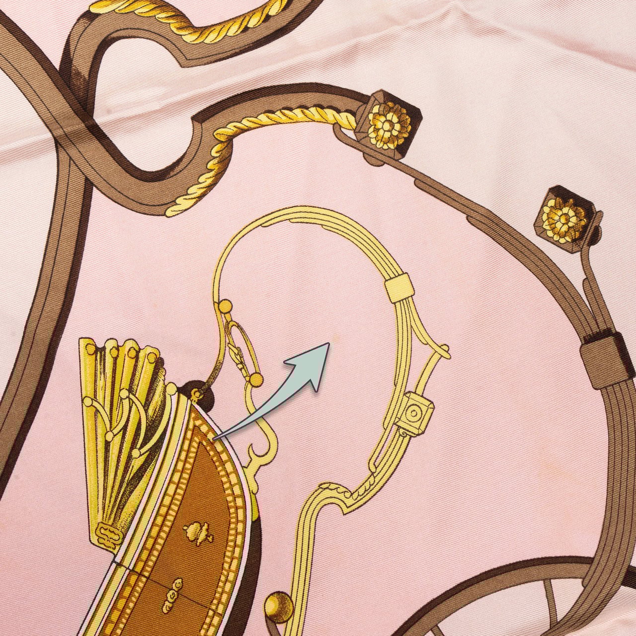 Hermès Hermès Classic "Springs" Silk Carre 90 Scarf Tuch Rood