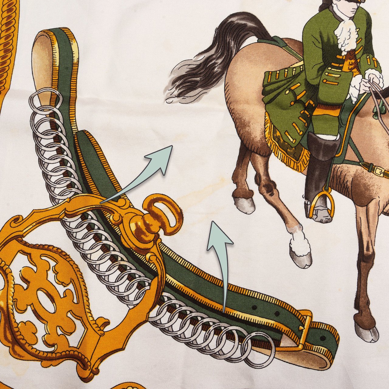 Hermès Hermès Classic "Reprise" Silk Carre 90 Scarf Tuch Rood